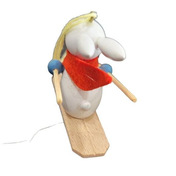 Vintage Goula Made in Spain Mouse Ornaments Set of 2 Hand Painted‎ - Picture 12 of 13